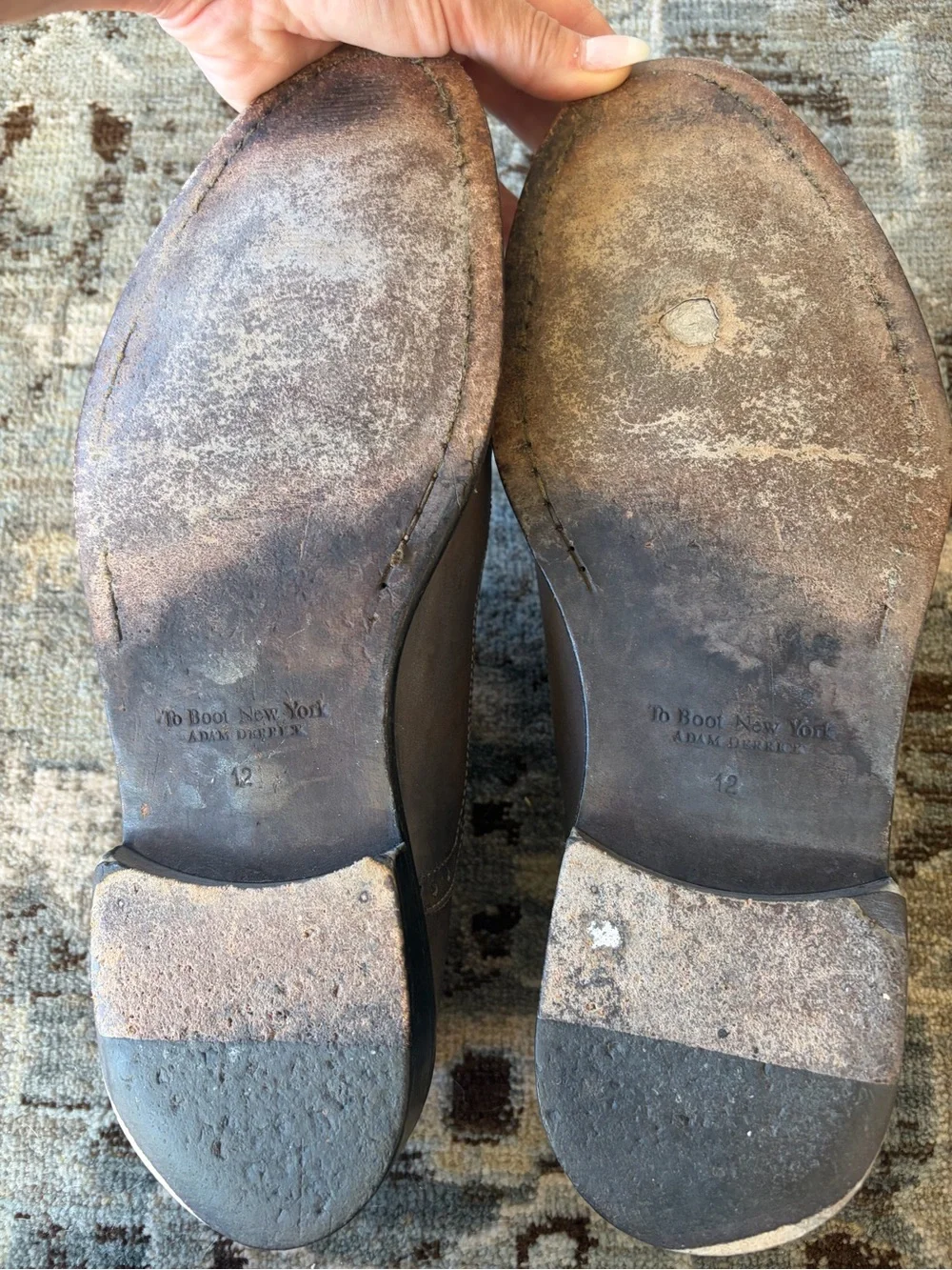 To Boot Gray Leather Wingtip Oxfords